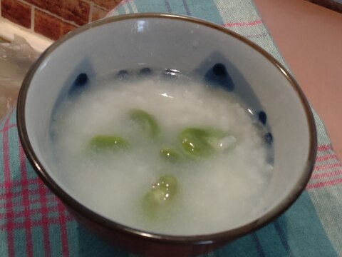 そら豆入りお粥